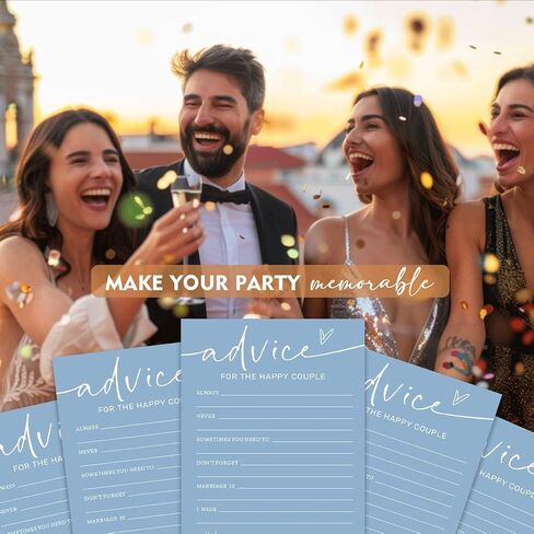 Bridal Shower Games Cards, Would She Rather Bridal Shower Game for 25 Guests, Engagement Party Wedding Games for Guests, Minimalist Blue Wedding Party Supplies - B11 in Kuwait