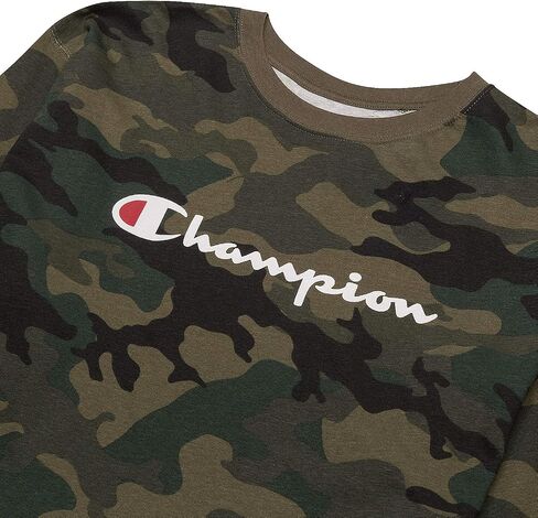 Champion Big and Tall Long Sleeve T Shirt for Men - Cotton Long Sleeve Tee in Saudi Arabia