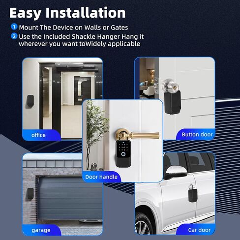 Smart Key LockBox,Bluetooth LockBox with Wi-Fi Hub for Anywhere Access, APP Control&Keys& Fingerprint& Password&IC Crad&Voice Control,6 Unlock Methods Electronic LockBox in Kuwait