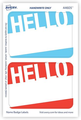 علامات اسم حدث Avery Premium ، أسئلة Breaker Ice ، لا مصعد لا حليقة ، 36 ملصقات اسم اليدوية in Kuwait