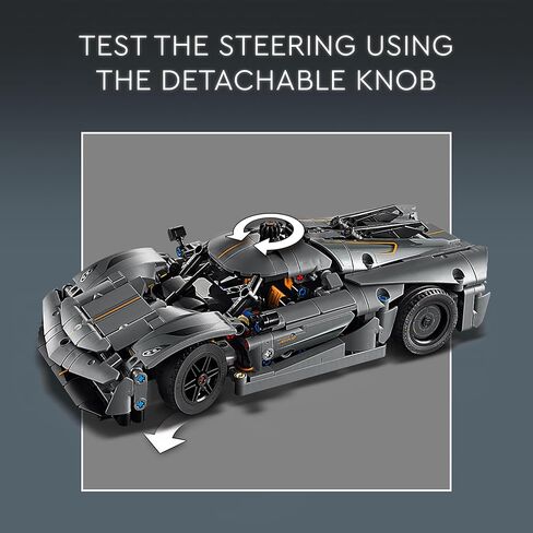 LEGO 42173 Technic Koenigsegg Jesko Absolbsportwagen في Grau in Saudi Arabia