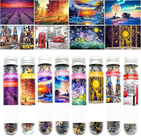 8 Pack Small Jigsaw Puzzles for Adults Challenging Puzzle Small Puzzles Mini Jigsaw Puzzles for Adults 150 Pieces 6 x 4 Inches in Saudi Arabia