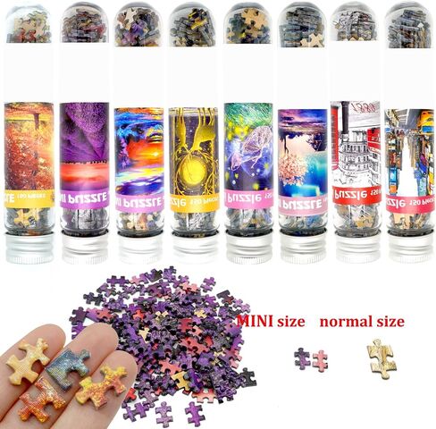 8 Pack Small Jigsaw Puzzles for Adults Challenging Puzzle Small Puzzles Mini Jigsaw Puzzles for Adults 150 Pieces 6 x 4 Inches in Saudi Arabia