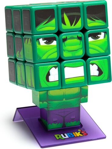 Rubik’s Cube, Iron Man Cuber, Marvel Collectible Fidget Toy & Desk Decor, Challenging Brain Teaser for Fans of Marvel Rivals & Action Movies, for Ages 8 & Up in Kuwait