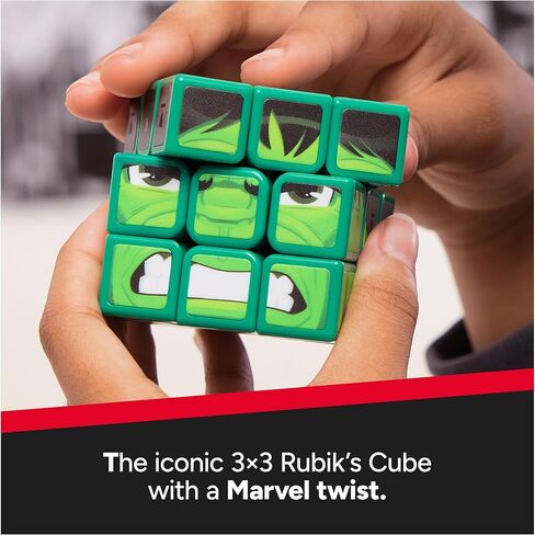Rubik’s Cube, Iron Man Cuber, Marvel Collectible Fidget Toy & Desk Decor, Challenging Brain Teaser for Fans of Marvel Rivals & Action Movies, for Ages 8 & Up in Kuwait