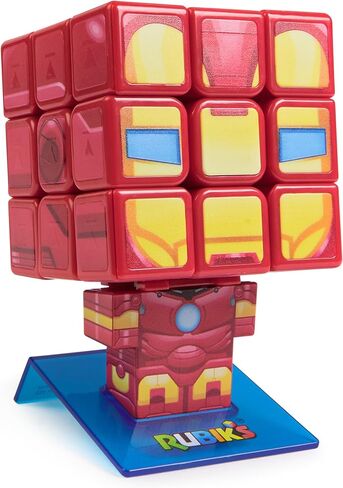 Rubik’s Cube, Iron Man Cuber, Marvel Collectible Fidget Toy & Desk Decor, Challenging Brain Teaser for Fans of Marvel Rivals & Action Movies, for Ages 8 & Up in Kuwait