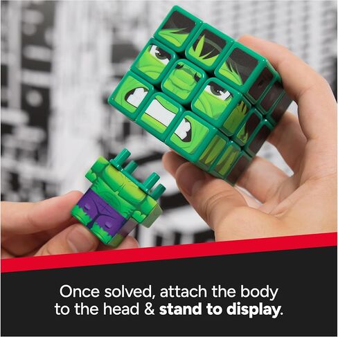 Rubik’s Cube, Iron Man Cuber, Marvel Collectible Fidget Toy & Desk Decor, Challenging Brain Teaser for Fans of Marvel Rivals & Action Movies, for Ages 8 & Up in Kuwait