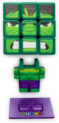 Rubik’s Cube, Iron Man Cuber, Marvel Collectible Fidget Toy & Desk Decor, Challenging Brain Teaser for Fans of Marvel Rivals & Action Movies, for Ages 8 & Up in Kuwait