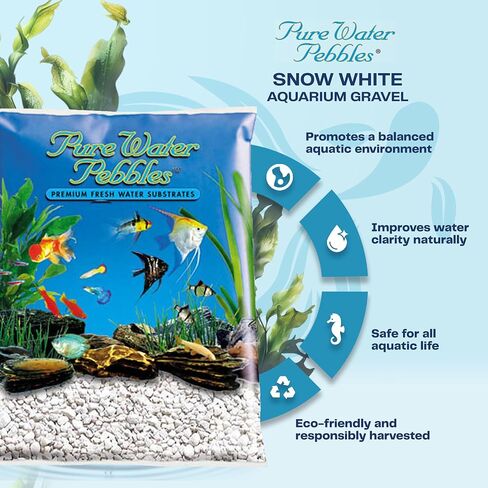Pure Water Pebbles Lasernite Glo Aquarium Gravel - 5 lbs - Non-Toxic, Colorfast, Vibrant Substrate for Aquariums, Terrariums, Ponds & Crafts in Kuwait