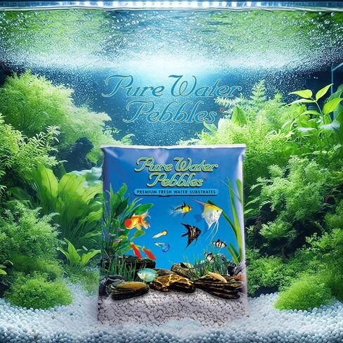 Pure Water Pebbles Lasernite Glo Aquarium Gravel - 5 lbs - Non-Toxic, Colorfast, Vibrant Substrate for Aquariums, Terrariums, Ponds & Crafts in Kuwait