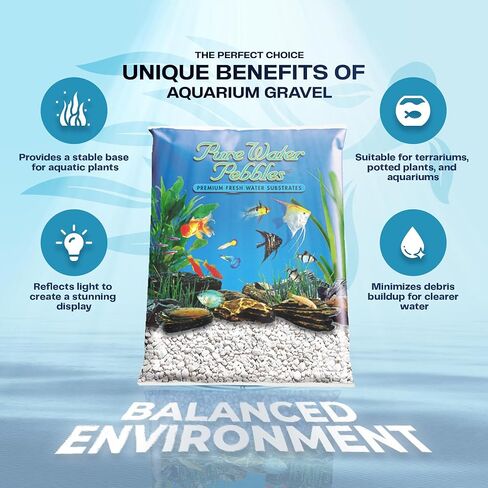 Pure Water Pebbles Lasernite Glo Aquarium Gravel - 5 lbs - Non-Toxic, Colorfast, Vibrant Substrate for Aquariums, Terrariums, Ponds & Crafts in Kuwait
