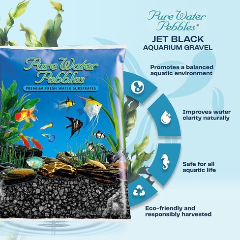 Pure Water Pebbles Lasernite Glo Aquarium Gravel - 5 lbs - Non-Toxic, Colorfast, Vibrant Substrate for Aquariums, Terrariums, Ponds & Crafts in Saudi Arabia