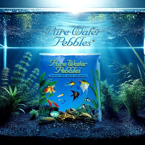 Pure Water Pebbles Lasernite Glo Aquarium Gravel - 5 lbs - Non-Toxic, Colorfast, Vibrant Substrate for Aquariums, Terrariums, Ponds & Crafts in Saudi Arabia