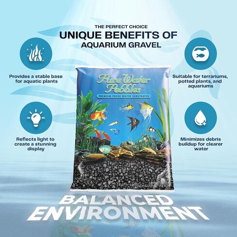 Pure Water Pebbles Lasernite Glo Aquarium Gravel - 5 lbs - Non-Toxic, Colorfast, Vibrant Substrate for Aquariums, Terrariums, Ponds & Crafts in Saudi Arabia