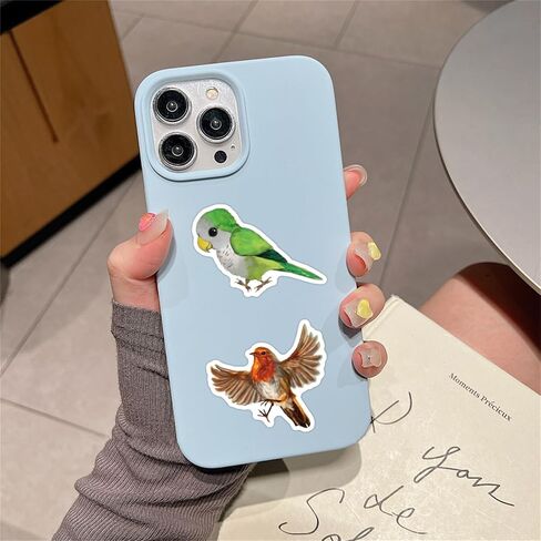 Colorful Birds Stickers Cute Animal Stickers for Kids Teens Adults, Eikecy Cool Stickers for Water Bottles Laptop Luggage Vinyl Waterproof Decals Kawaii Stickers(55PCS) in Saudi Arabia