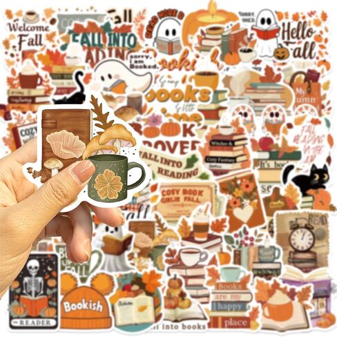 50pcs ملصقات ملصقات ساحرة للكتاب للأطفال الحب الملصقات للقراءة للمراهقين البالغين والساحرة الكتب مضحكة مكتوه ماء فينيل شارات المحمول ملصقات زجاجة ماء (الأرجواني ب) in Kuwait