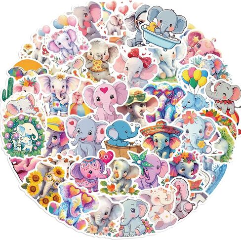 Cute Fishing Stickers, Fish Stickers, Realistic Animals Decal for Kids Teens, 50Pcs Vinyl Waterproof Sticker for Water Bottles, Laptop (Fish) in Kuwait