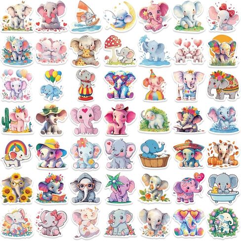 Cute Fishing Stickers, Fish Stickers, Realistic Animals Decal for Kids Teens, 50Pcs Vinyl Waterproof Sticker for Water Bottles, Laptop (Fish) in Kuwait