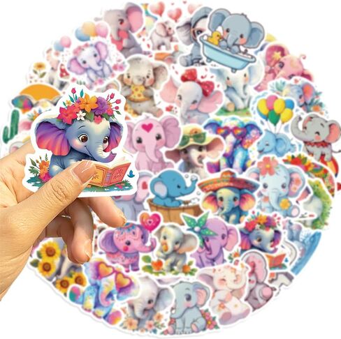 Cute Fishing Stickers, Fish Stickers, Realistic Animals Decal for Kids Teens, 50Pcs Vinyl Waterproof Sticker for Water Bottles, Laptop (Fish) in Kuwait