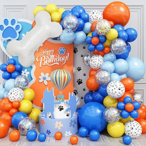 Blue Balloon Arch kit, Blue and White Balloon Garland with 22 Inch Disco Ball Balloons Metallic Silver Star Foil Balloons, Silver Confetti Balloons Metallic Blue Balloon for 80s Disco Party Decoration in Kuwait