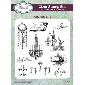 Creative Expressions Chateau Life 6 in x 8 in Clear Stamp Set, 6 x 8 in, CEC1073