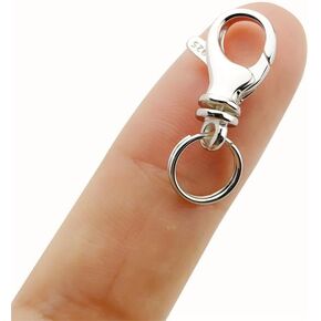 Lobster Clasp 925 Sterling Silver Lobster Claw Clasps,Necklace Extender Suitable for Bracelet Necklace Clasps and Closures