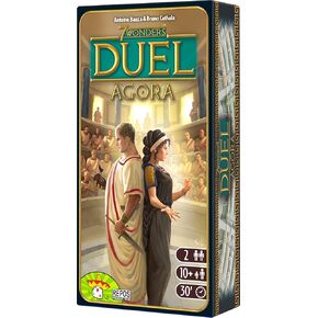 7 Wonders Duel Agora Board Game EXPANSION | 2 Player Game| Strategy Board Game | Civilization Board Game for Game Night | Board Game for Couples | Ages 10+ | Made by Repos Production