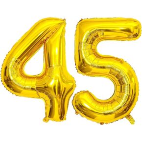 Gold 11 Number Balloons, 40 Inch Giant Number 11 Balloons Foil Mylar Helium Gold Number Balloons for 11th Birthday Party Supplies Anniversary Event Celebration Decorations