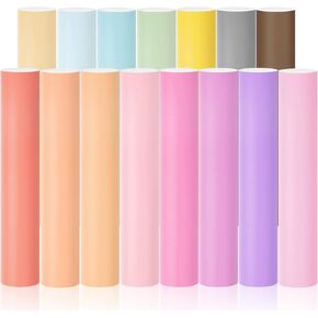 AHIJOY Shimmer Vinyl Bundle Permanent Adhesive 12"x12" 22 Pack Glitter Adhesive Vinyl Sheets & 2 High Tack Transfer Paper Tape Vinyl for Mug Cup DIY Project Party Decoration