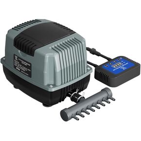 High-Flow Diaphragm Air Pump, 18W Hydroponic Air Pump with 40 L/min, 0.035Mpa Aquarium Air Pumps with Adjustable Controller, Pond Air Pump for Aquarium, Fish Farm, Seafood Restaurant Air Pump