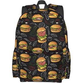 حقائب الظهر على ظهره في الهامبرغر للنساء رجال يعملون على حقائب الظهر المحمولة على ظهر حقيبة تحمل على الظهر على الظهر على ظهره. in Kuwait