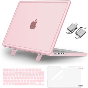 MOSISO Compatible with MacBook Pro 16 inch Case 2025, 2024-2021 M4 M3 M2 M1 A3403 A3186 A2991 A2780 A2485, Heavy Duty Hard Case with Fold Kickstand&Keyboard Cover&Screen Film&Type C, Black