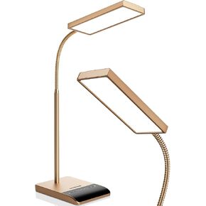 LEPOWER Desk Lamp, 800LM LED Desk Lamp for Home Office, 12W Reading Lamp for Desk, Eye-Caring Light, Touch Table Lamp, Gooseneck Lamp, 50 Lighting Modes, Bright Desk Lamps for Bedroom, Study (Black)