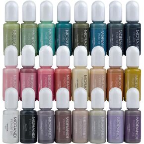 Opaque Epoxy Resin Color Pigment Liquid 24 Morandi Pastel Colors UV Resin Color Dye Colorant