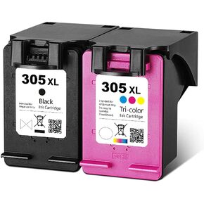 Compatible for HP 305 305XL Ink Cartridges for HP 305 Deskjet 2710 2720 DeskJet Plus 4110 4120 4130 Envy 6010 6020 Envy Pro 6420 6430 Printer 1 Black 1 Tri-Color