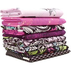 Nightshade Déjà Vu Fat Quarter Bundle (8 Pieces) by Tula Pink for Free Spirit 18 x 21 inches (45.72 cm x 53.34 cm) Fabric cuts DIY Quilt Fabric