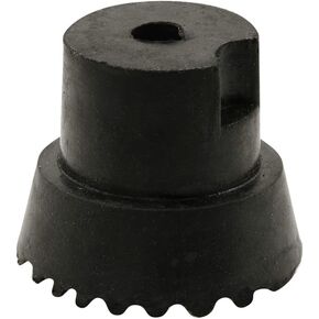 Prime-Line MP4557 Door Holder Tip, 1 In. x 3/4 In., Rubber, Black, Includes Fasteners (10 Pack)