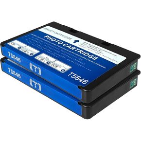 T5846 Ink Cartridge Compatible with PictureMate PM225 PM260 PM280 PM200 PM300 PM240 PM290 Printer(2-Pack)