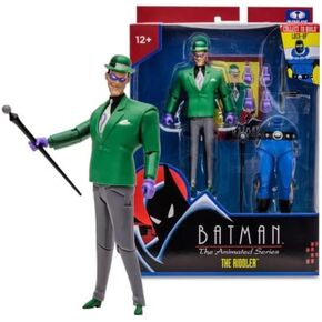 McFarlane 64387618 Batman The Animated Series, DC Multiverse, Collet to Build-a Lock-Up Collector's Enigma Figure, with Accessories, Articulated, Measures 15 cm, for Collectors, Bizak