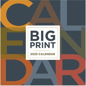 TF PUBLISHING 2025 Big Print Wall Calendar | Large Grids for Appointments and Scheduling | Vertical Monthly Wall Calendar 2025 | Home and Office Organization | Premium Matte Paper | 12"x12"