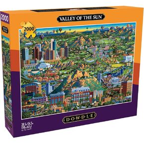 Buffalo Games - Eric Dowdle - Dowdle - Valley of The Sun - 2000 Piece Jigsaw Puzzle for Adults -Challenging Puzzle Perfect for Game Nights - Finished Size is 38.50 x 26.50