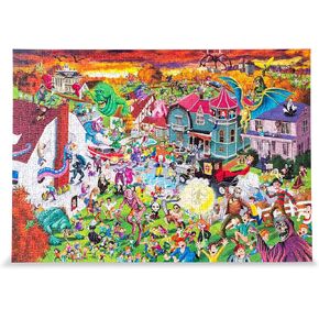 Horror Attack 1000-Piece Jigsaw Puzzle | Fun Brain Teaser, Toys & Games for Adults | 28 x 20 Inches
