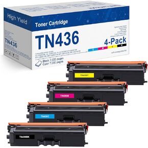 TN436 Toner Cartridges 4 Pack Replacement for Brother TN-436 Toner Work with MFC-L8900CDW HL-L8260CDW HL-L8360CDW MFC-L8610CDW MFC-L9570CDW Printer,(TN 436 Toner Cartridge Set High Yield)