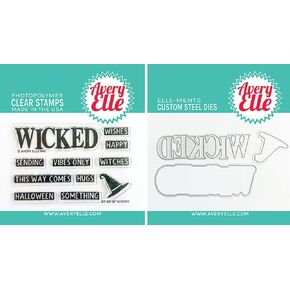 Avery Elle - Wicked - Clear Stamps and Dies Set - 2 item bundle