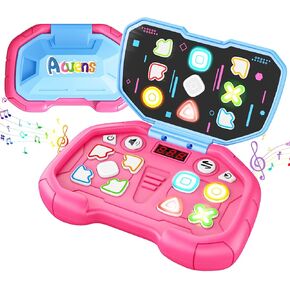 Handheld Dance Game,4 Mode,999 Level,Sensory Toys,Fast Puzzle Game,ADHD,Pop Fidget Toys for Kids Age 6-12,Birthday Gifts for Girls and Boys (Pink)