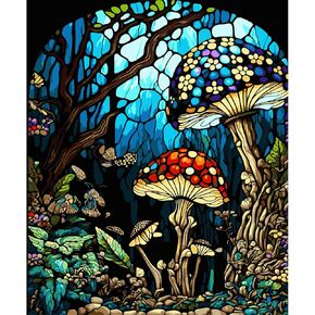 JAKI Mushroom Paint by Number for Adults-Mushroom Paint by Numbers for Adults Kids or Beginner,Paint by Number Perfect for Gift Home Wall Decor(16x20inch)