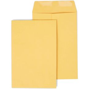 Staples 381944 Gummed Kraft Catalog Envelopes 9-Inch x 6-Inch Brown 500/Box (381944/17027)