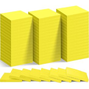 Leinuosen 40 Pack Sticky Notes Bulk 3 x 3 Inches Self-Stick Note Pads Colorful Adhesive Post Memo Teacher Appreciation Gifts School Office Supplies for Student Worker,80 Sheets/Pad(Bright Color)