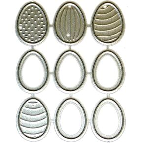 Photo Album Decor Die Cuts Easter Egg Cutting Dies, Embossing Stencil, DIY Paper Art Craft, Metal