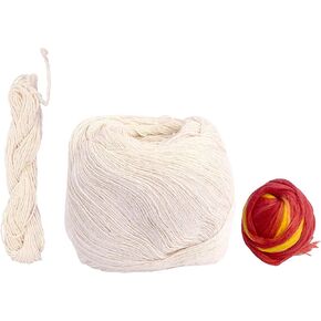 Satvik 3 Pc Combo of 1 Pc Pure Cotton Safed Kacha Sut with 1 Pc White Jaenu & 1 Pc Round Moli|Brahmin Safed Dhaga Sacred White Pooja Thread/Sutali/Kaccha/Kukari Kalawa Mouli Mauli Hindu Pujan Item